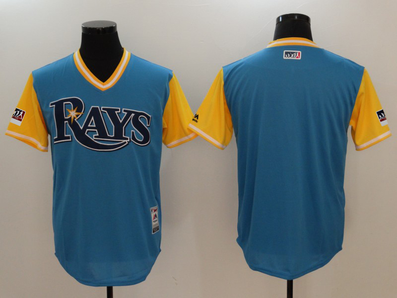 Men's Tampa Bay Rays Majestic Royal/Light Yellow 2018 Players' Weekend Team Jersey